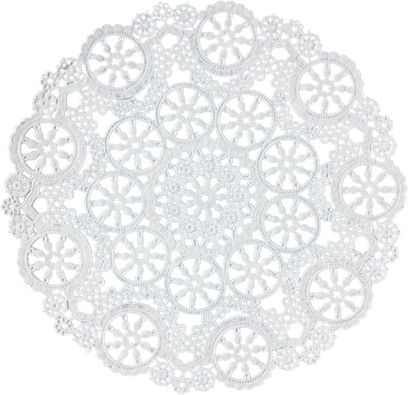 Royal Brites Royal Lace Fine Quality Paper Products, Medallion Lace Round Paper Doilies, 4-Inch, White, 1 Piece, Pack of 40 each - Image 1